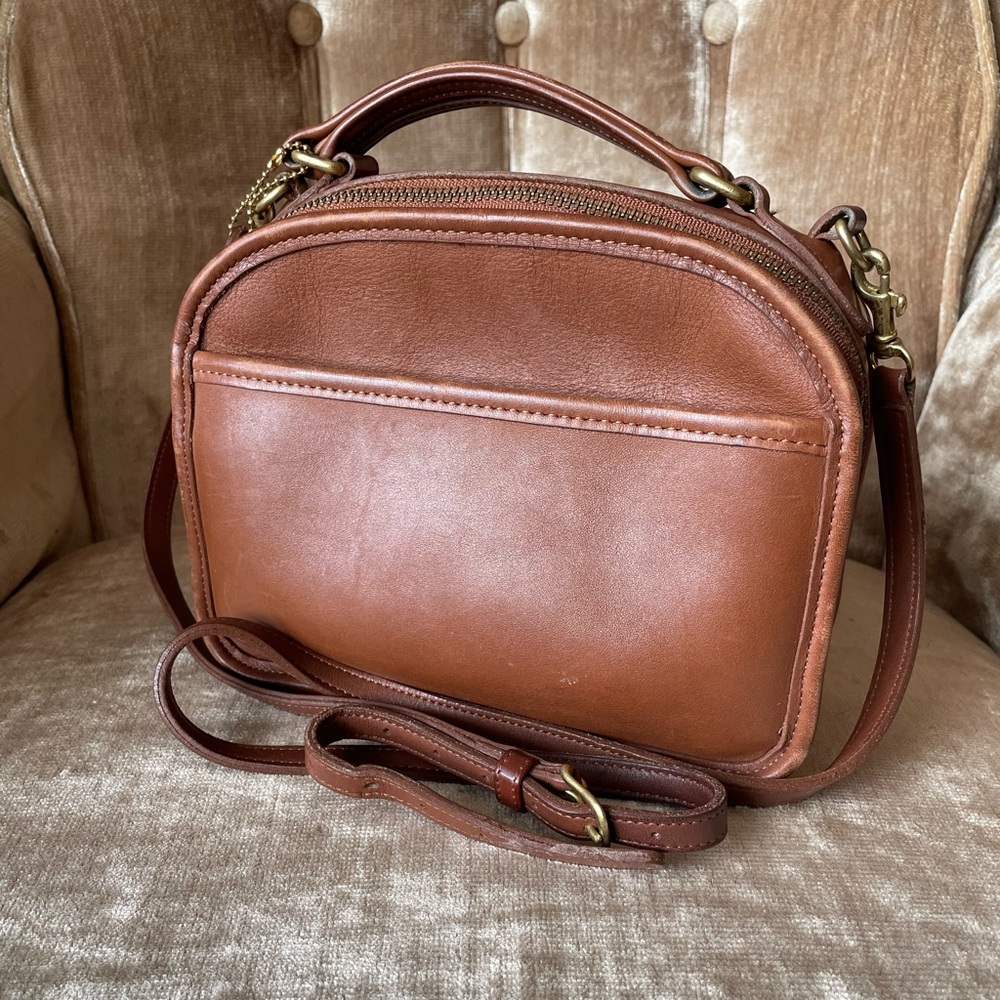 Vintage Coach British Tan 9991 Lunchbox Bag